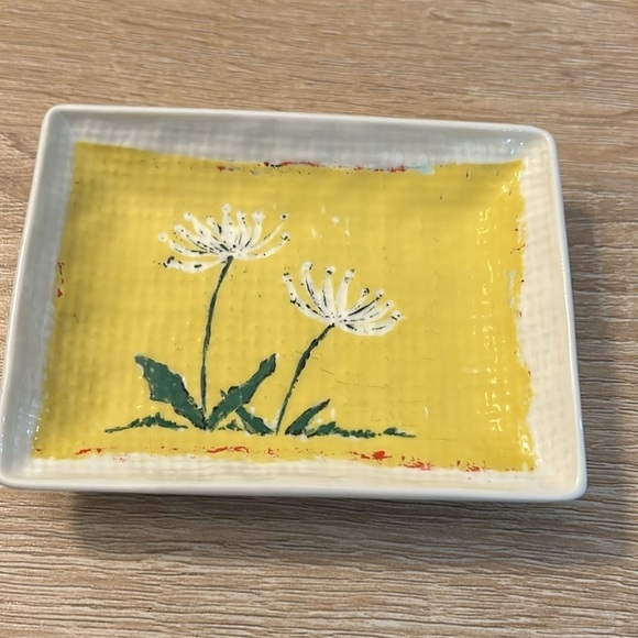 Creative Co-op Set of 4 Stoneware Botanical Bible Verse Small Trinket Dishes - Picture 2 of 7